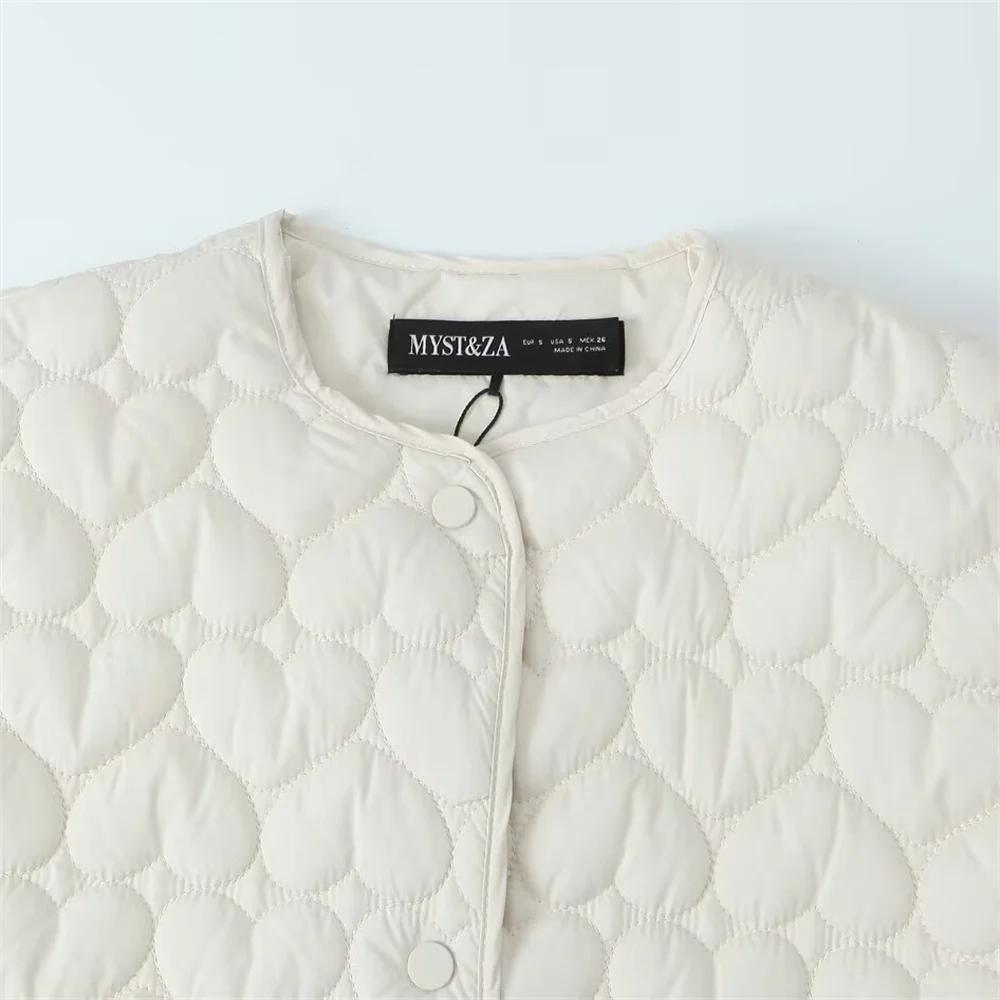 Женское повседневное короткое пальто с длинным рукавом и круглым вырезом