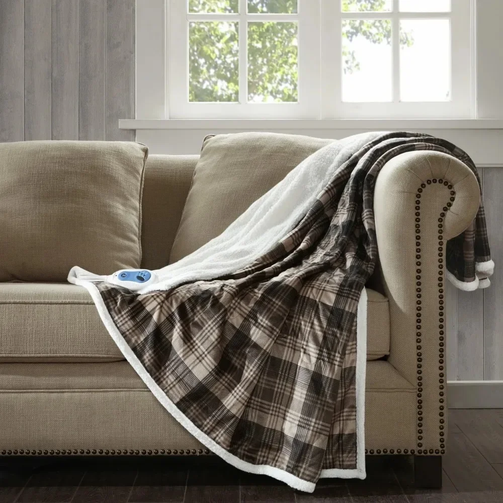 

Теплое одеяло, электрическое теплое зимнее одеяло, плюшевое одеяло для дивана, одеяла и пледы на колено, Флисовое одеяло, бесплатная доставка, перезаряжаемый домашний текстиль