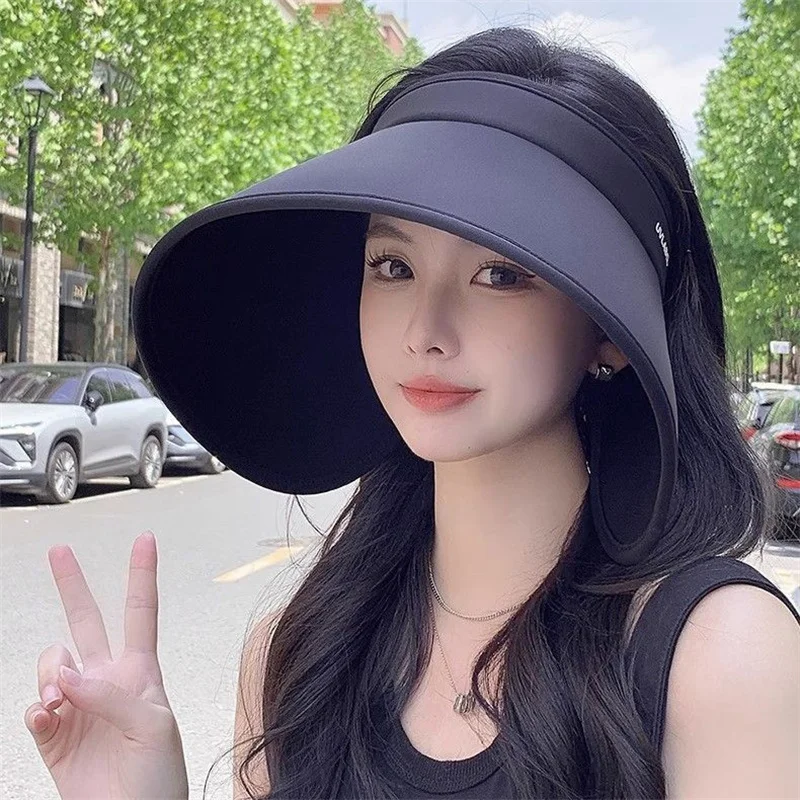 Шляпа женская Соломенная с широкими полями летняя Складная пляжная Панама от