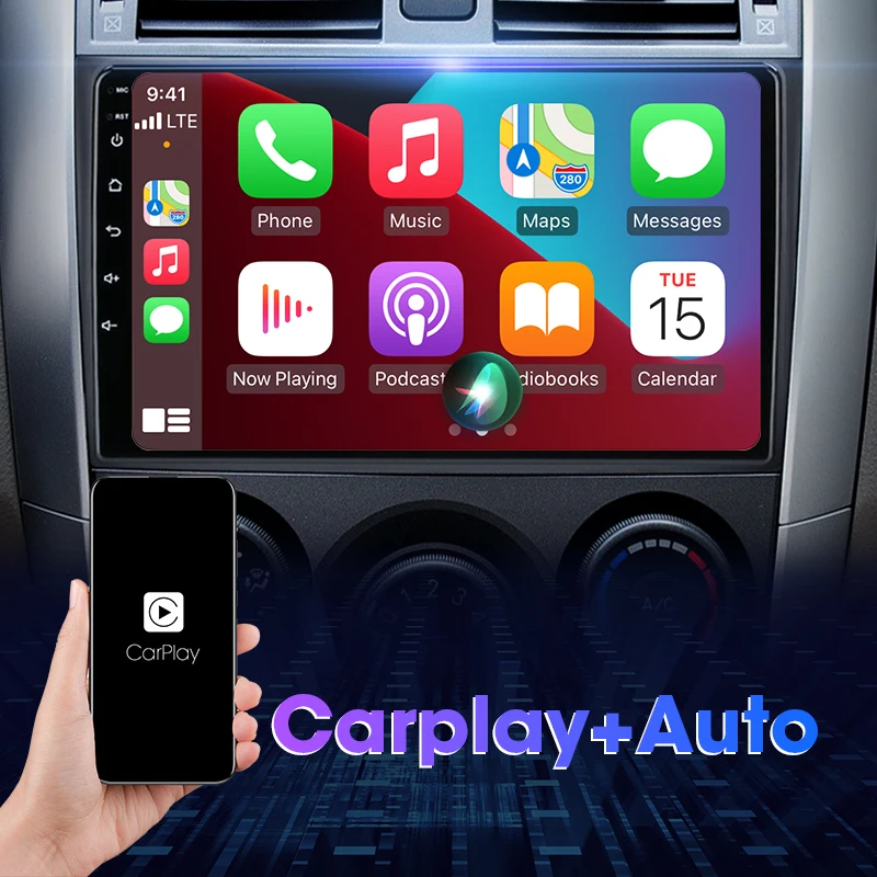$73.50 Android 11 2Din Car Radio Navigation GPS Multimedia video Player For Toyota Corolla E140 E150 2006 2007-2013 2 din stereo DVD FM