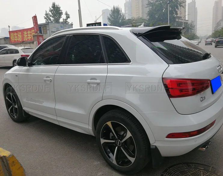 Фото Спойлер ABT Style для Audi Q3 2013-2020, высококачественный ABS-пластик, аксессуар для заднего багажника, элемент обвеса кузова №2