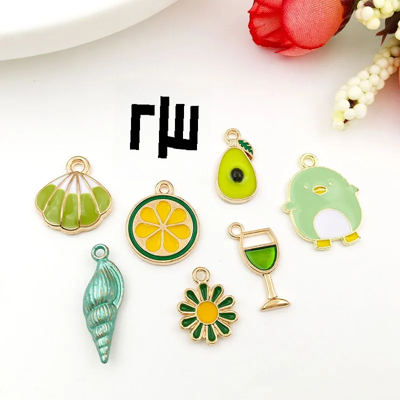 3 зеленый набор сплав капающий масло материал сделай сам креативные серьги