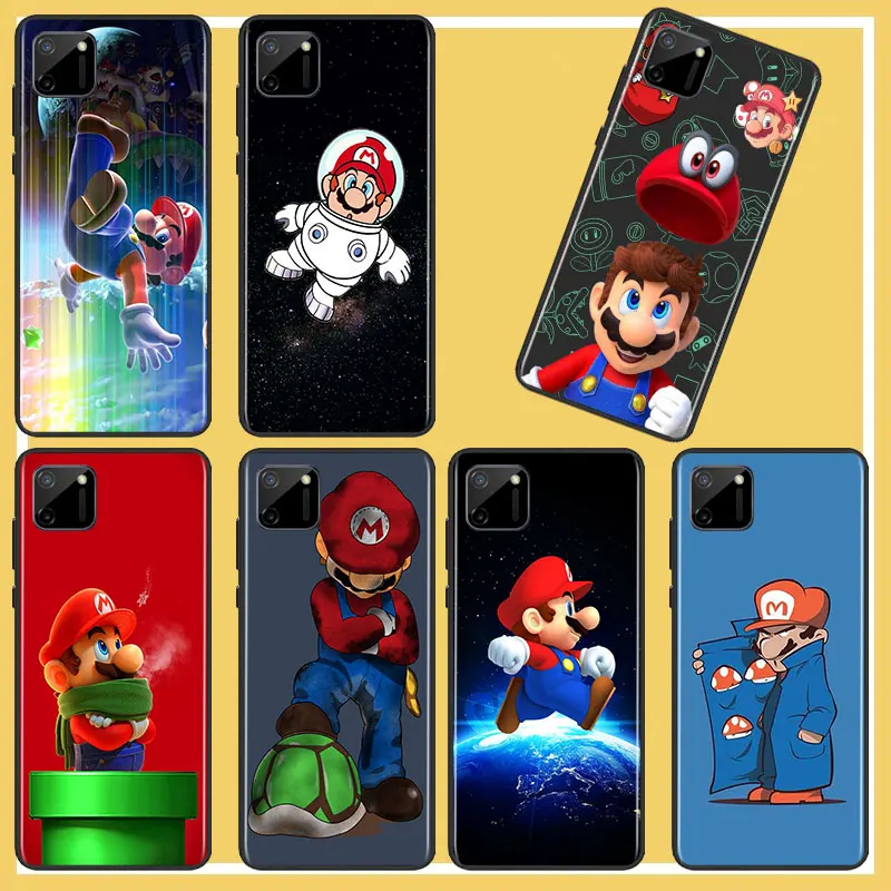 

Cartoon game super mario Phone Case For OPPO Find X2 X3 X5 Pro Lite Neo 5G Reno 4 5 6 7 Lite Z 4G 5G Pro SE Black luxury Back