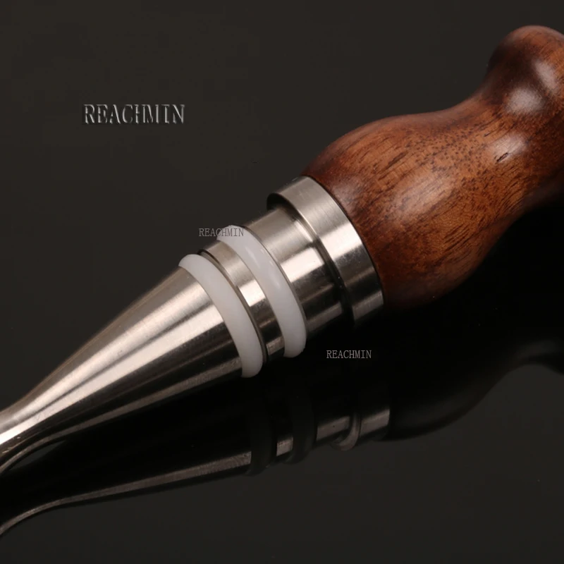 

1pcs Wine Cork Black Walnut Bottle Vacuum Plug Bar Kitchen Red Wine Bottle Cap Stopper Vacuum Sealer Fresh Wine Keeper