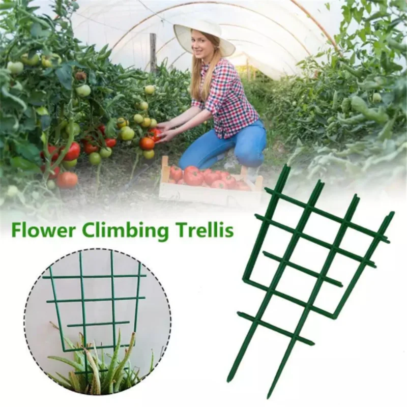 

DIY Plastic Plant Support For Garden Vines Fastener Frame Pot Bracket Shelf Climbing Flower Fixed Plant Growth Direction