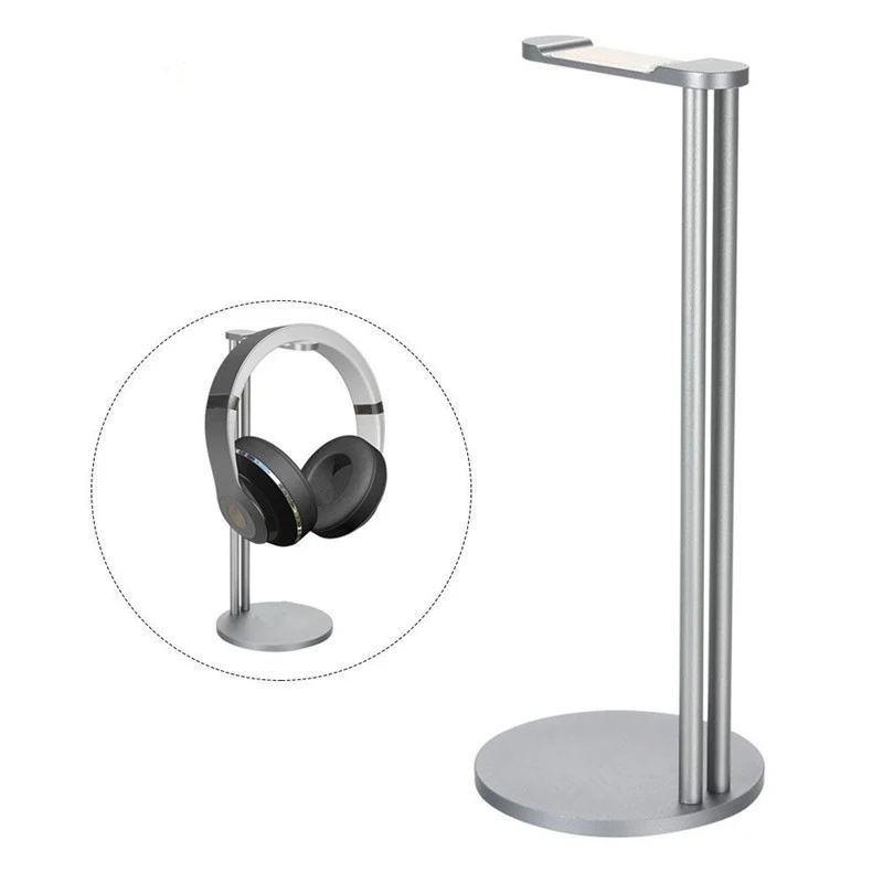 

Earphones Holder Aluminum Alloy Easy To Use Firm Multi-function Universal Headset Accessories Display Silicon Pad Lightweight