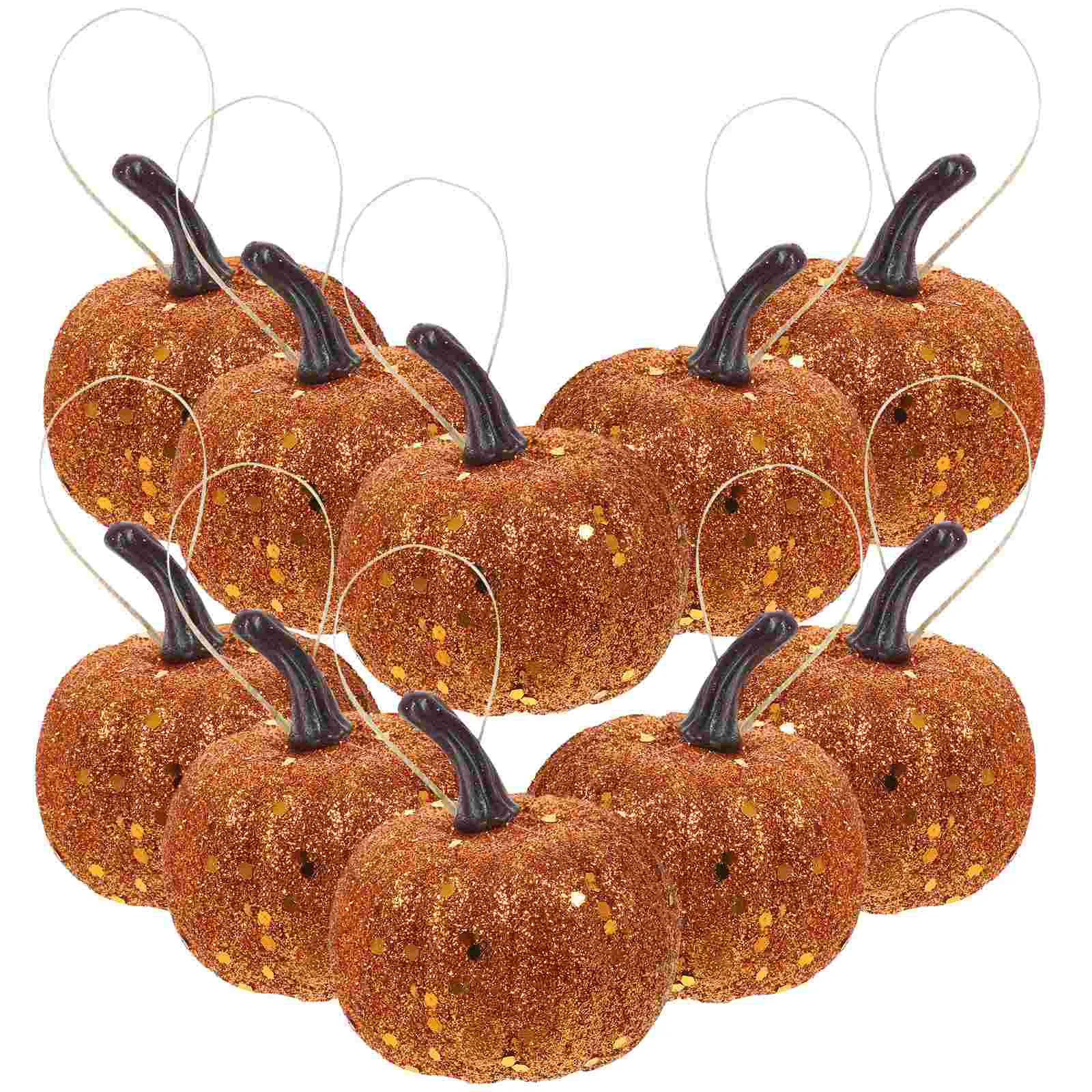 

10pcs Halloween Foams Pumpkin Gold Powder Pumpkin Harvest Festival Props