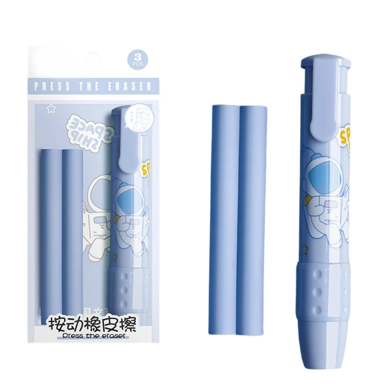 Выдвижные механические ластики Мультяшные нажимные Карандашные для девочек