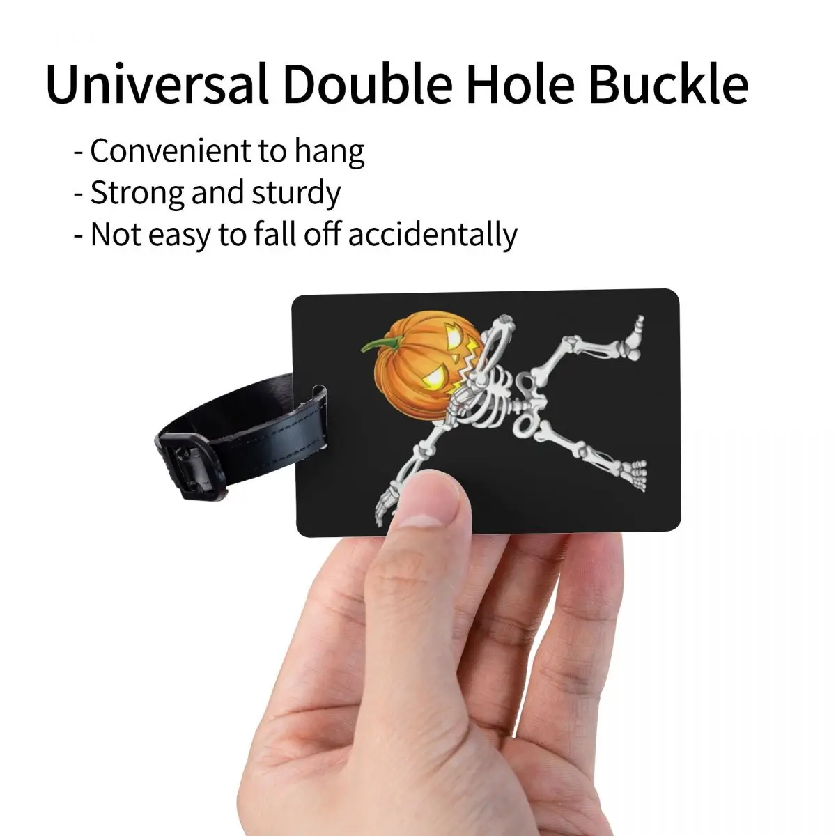 Изготовленная на заказ скелет страшная тыква багажная бирка дорожная сумка