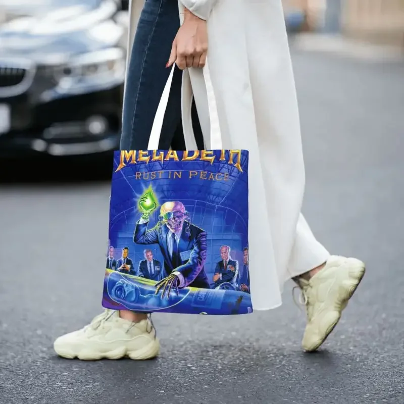 Megadeths Тяжелая сумка-тоут для продуктов Женская забавная Холщовая Сумка-тоут