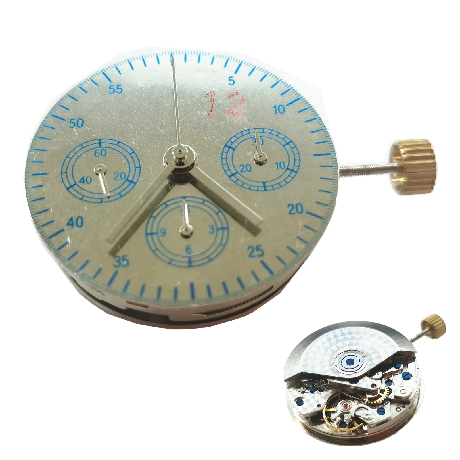 

27-Jewel 28,800bph Chronograph Automatic Mechanical Watch Movement Small Second At 9 for ETA 7753 7750 Watch Accessories