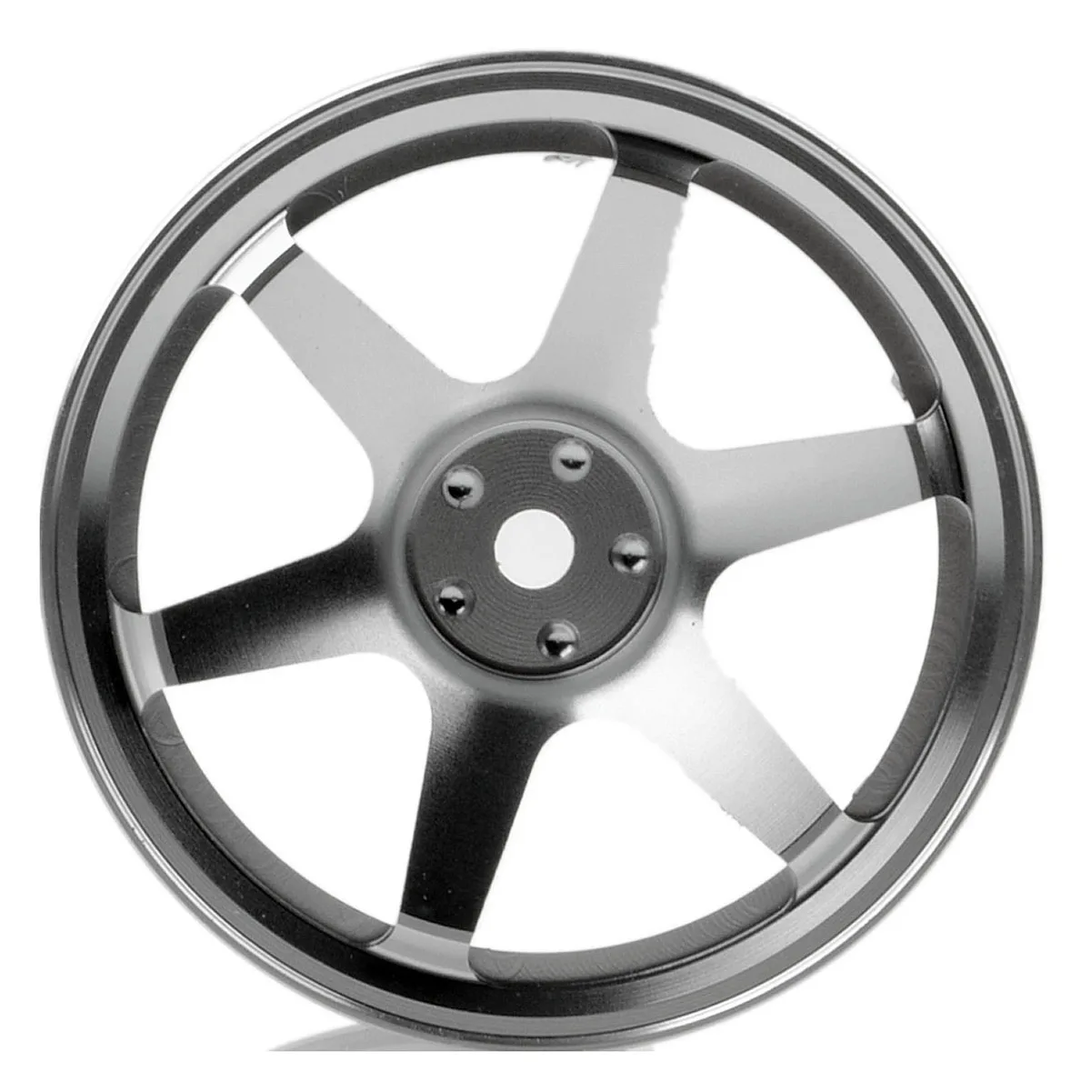 

4P Aluminum Alloy6 Spoke Wheel Rim for RC 1/10 On-Road 1052 Drift Sakura TE37+,Silver