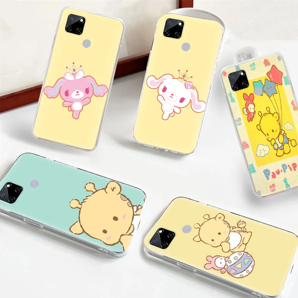 Прозрачный чехол для телефона Paupipo SugarMinuet Realme Narzo 50a 50 50I 20 30A Prime 10 9 C30S C35 C55 Plus