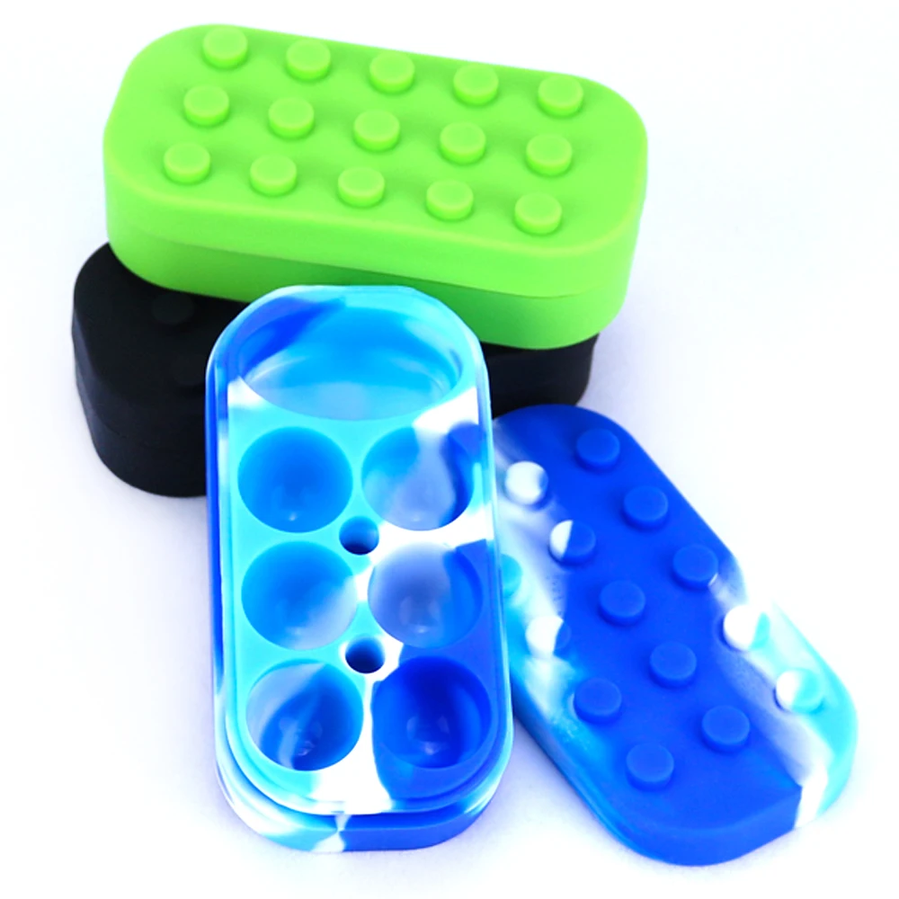 

Силиконовая банка с антипригарным покрытием, 21 шт., коробка для хранения масла, контейнер для воска, аксессуары для курения, косметическая бутылка, горшок для крема, искусственная косметика