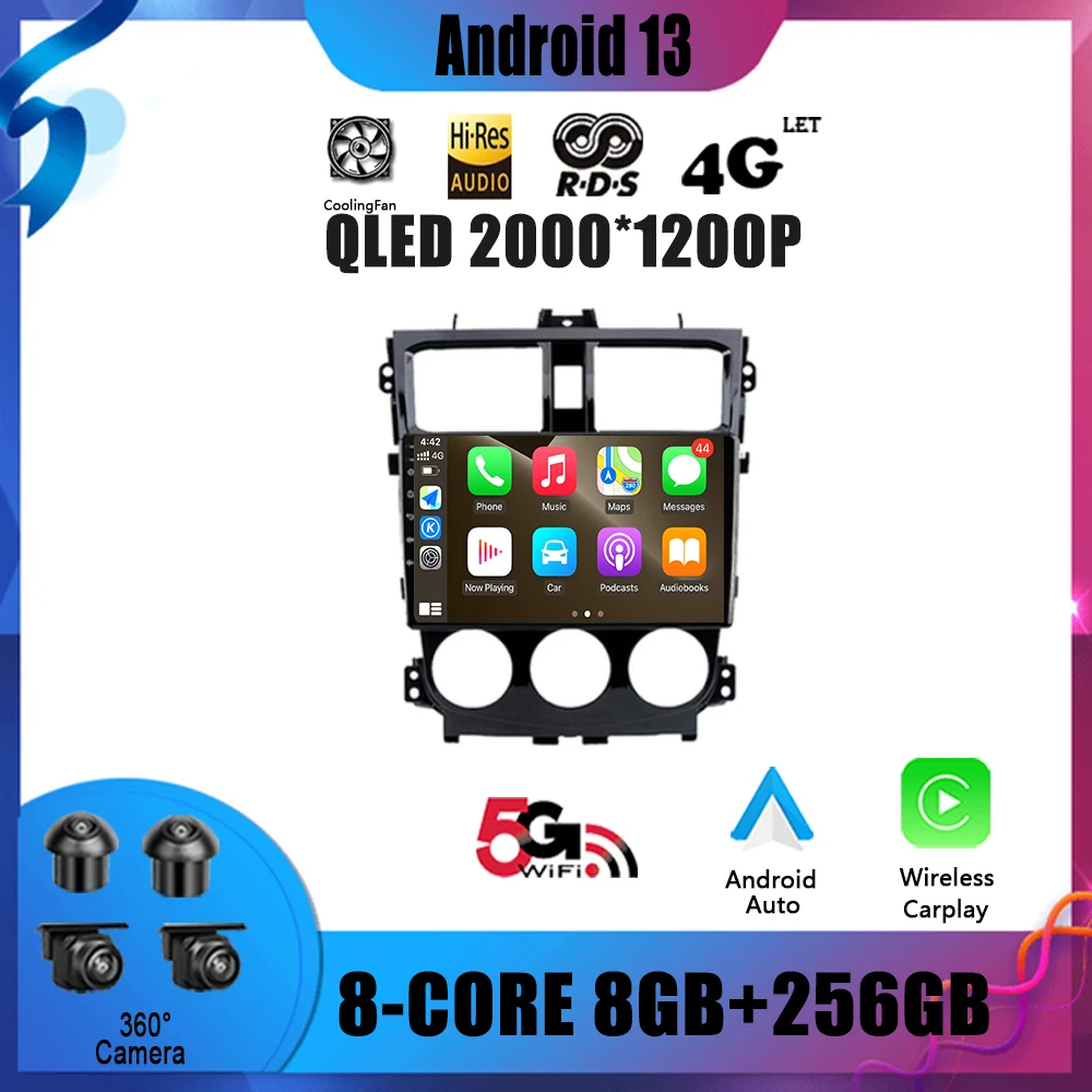 

Автомагнитола 2 Din на Android 13 с DVD-плеером для Mitsubishi Colt Plus 2007-2012, радио, мультимедиа, видео, GPS