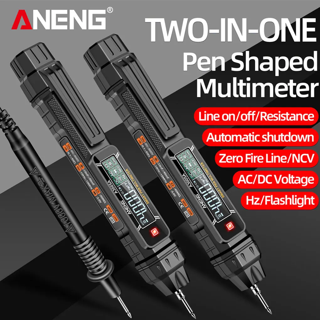 

Volt Gauge Digital Multimeter Testing Pen Auto Capacitance Test Device Simple Operation Accuracy Clear Smart DC