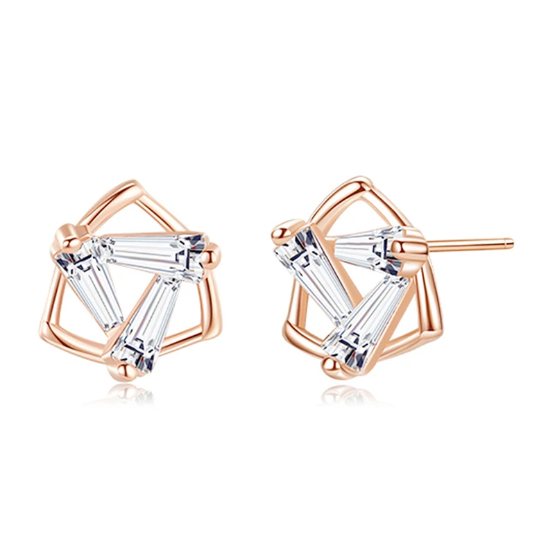 Foxanry Элегантные минималистичные классические серьги-гвоздики для женщин и