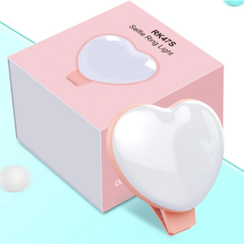 

Portable Live Beauty Fill Light Adjustment Heart-shaped Photography Fill Light Mini Mobile Phone Selfie Light Selfie Light