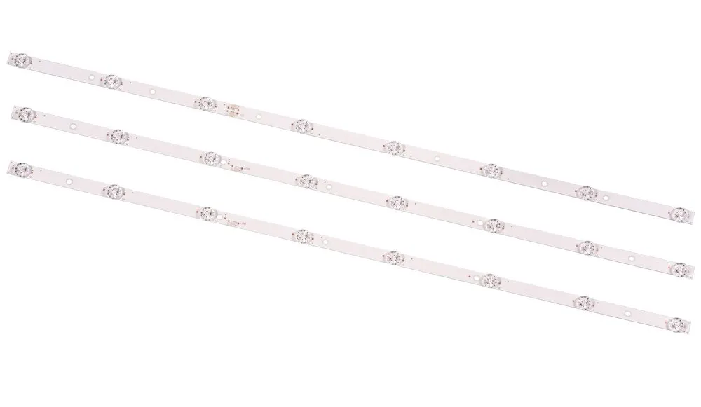 Подсветка для телевизора BBK 40LEM-1043 FTS2C Aiwa EU40DT200 40LEX-5043 FT2C 40&quot 6V / 8 led (комплект 3 шт) 760mm