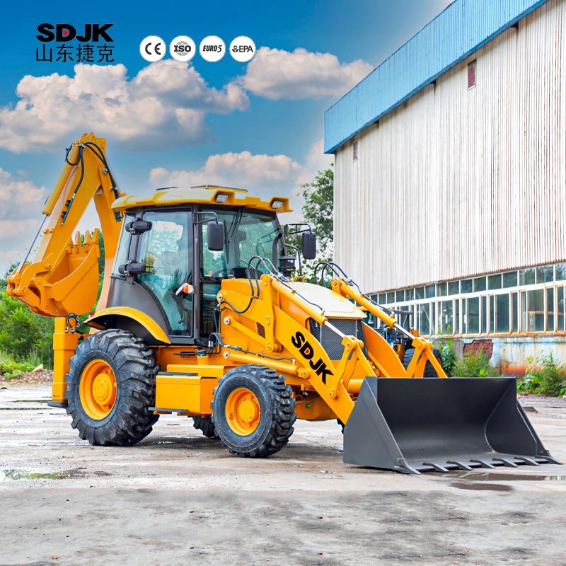 

China Manufacturer Front End Skid Steer 4X4 Wheel Backhoe Loader Price Mini Backhoe Loaders with CE EPA Euro5 Engine for Sale