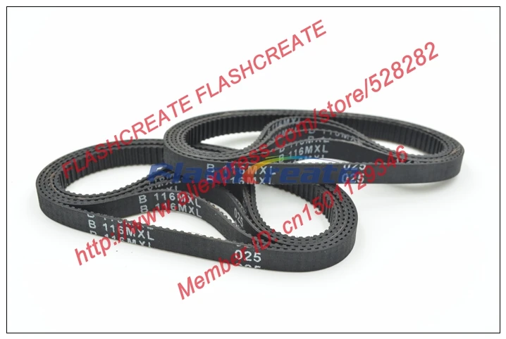10 шт. B116 MXL зубчатый ремень 116 ширина 6 35 мм длина 235 712 B116MXL резиновый синхронный с