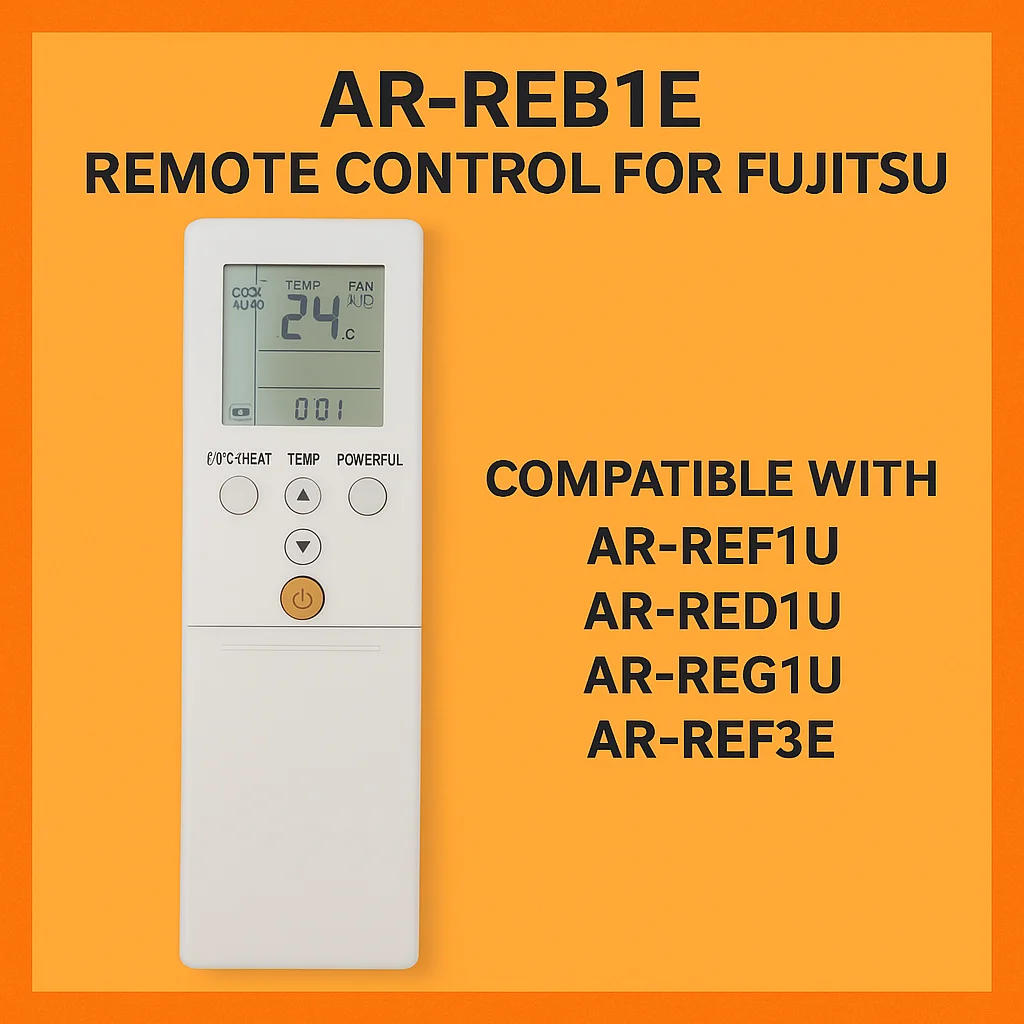 Фото AR-REB1E Пульт дистанционного управления для кондиционера FUJITSU |   Совместим с AR-REF1U, AR-RED1U, AR-REG1U, AR-REF1E, AR-REF3E. №4