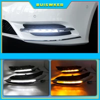 car for mercedes benz w246 b class b180 b200 2011 2014 led drl daytime running light with yellow turn signal function
