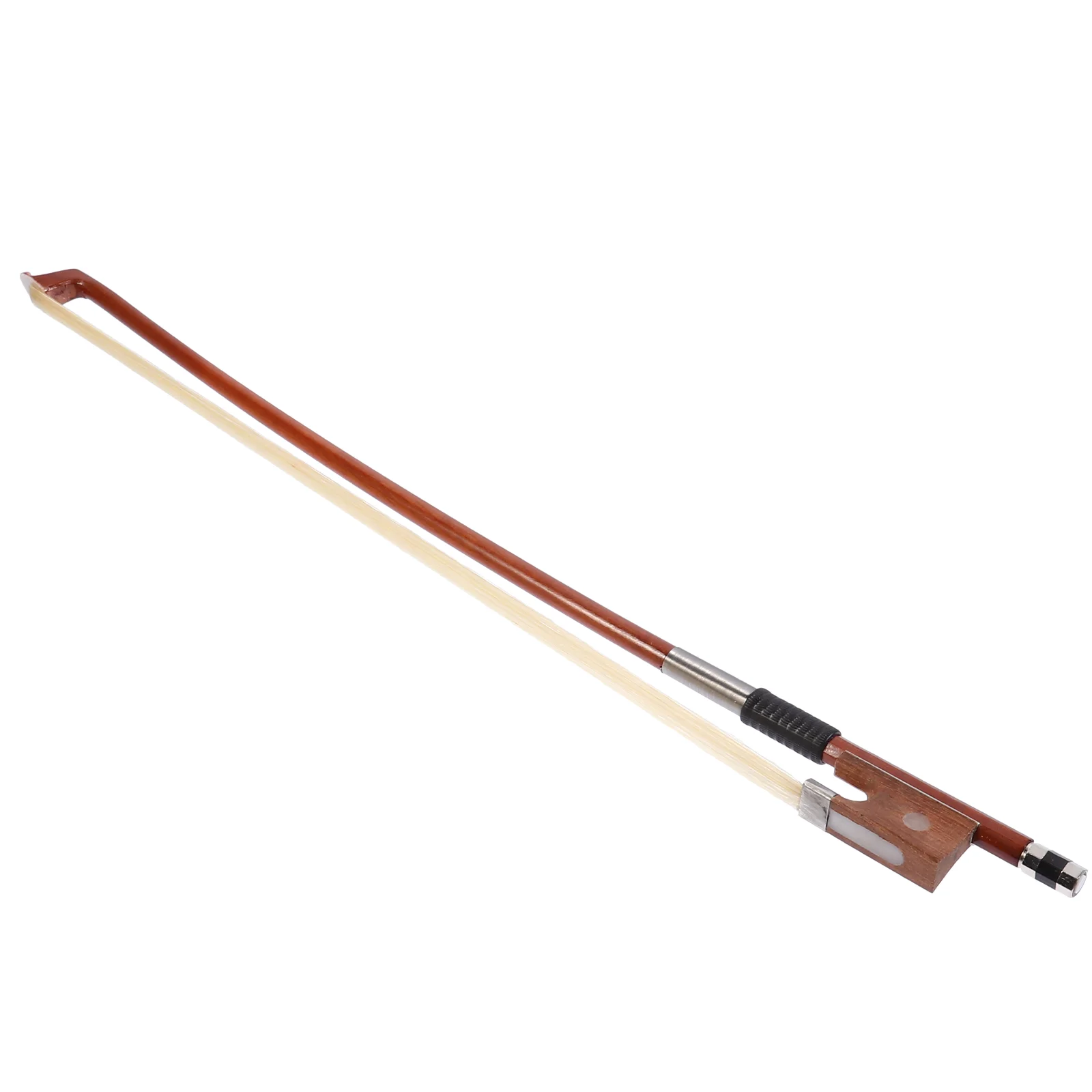 

Violin Practice Bow Bass Accessories Parts Wood Red Sandalwood White Ponytail Student 1/10