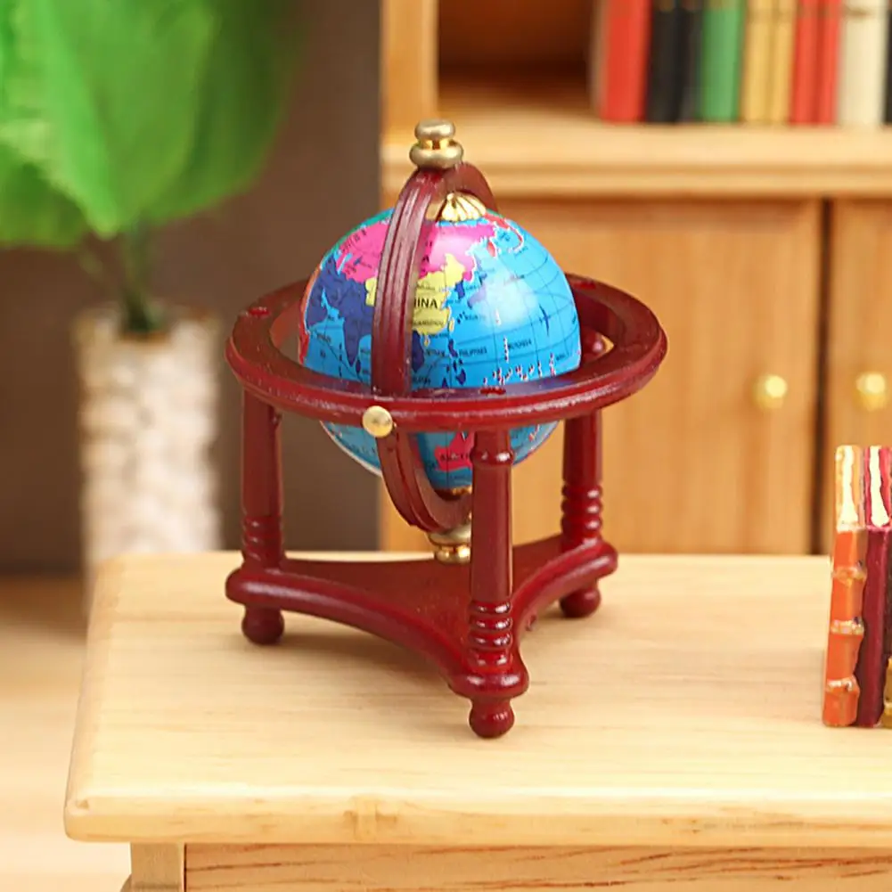 

Adorable World Globe Model Realistic High Simulation Accessories Smooth Small World Globe for Desk