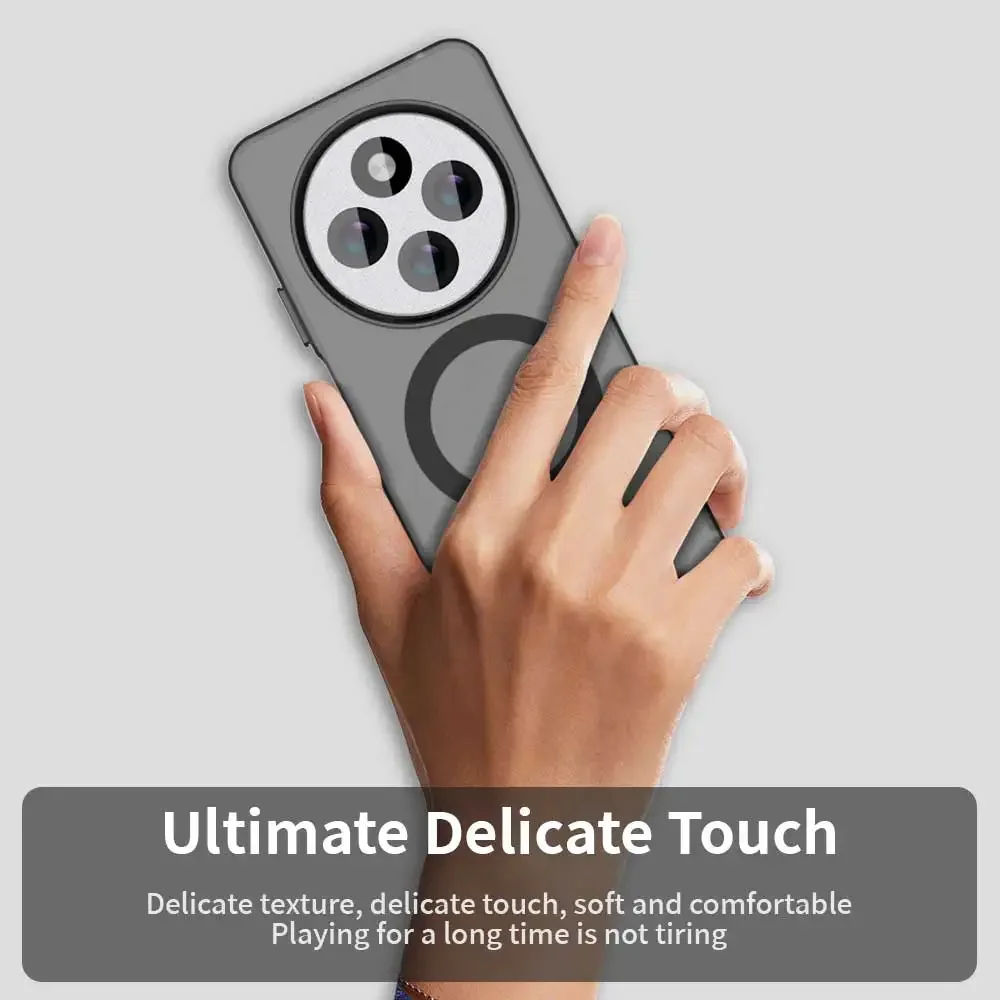 Магнитный чехол для телефона с беспроводной зарядкой Redmi 14C 4G матовый силиконовый