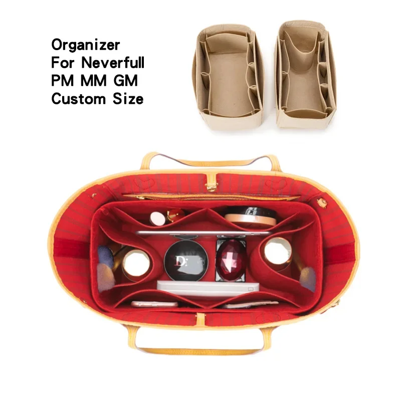 

Travel Inner Purse Portable Cosmetic Bag, Fit For Neverfull PM MM GM Handbag Make Up Organizer Insert Bag Purse Liner