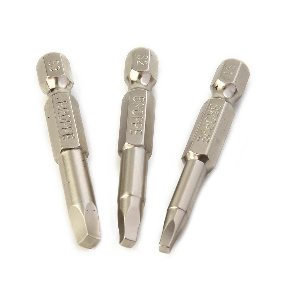 

3Pcs 2Inch 2.3mm 2.8mm 3.4mm Screwdriver Bits Electric Driver Bits Magnetic Square Head For Screwdrivers Air Drills Hand Tool