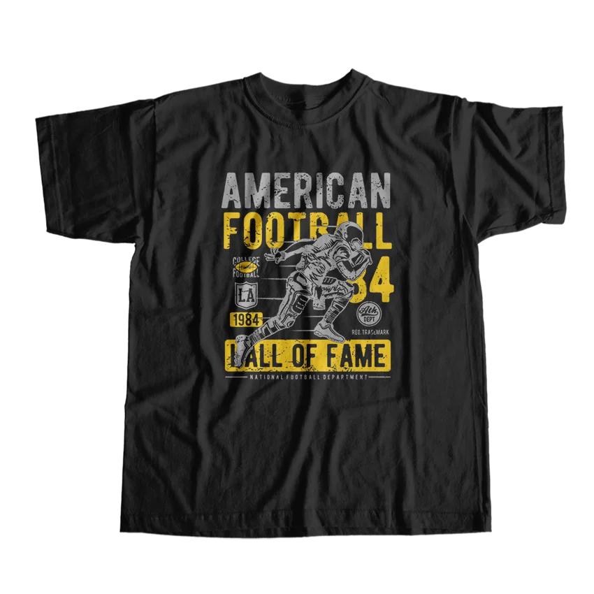 

100% cotton American football print unisex T shirt o-neck football men tshirt big size t-shirt men tee shirt