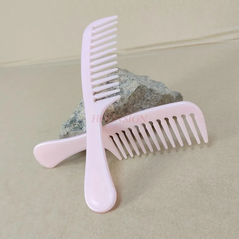

2pcs Wide Tooth Comb Thickening Is Not Easy To Break Long Hair Straight Hair Thick Hair Perm Anti-static Plastic Comb Sale