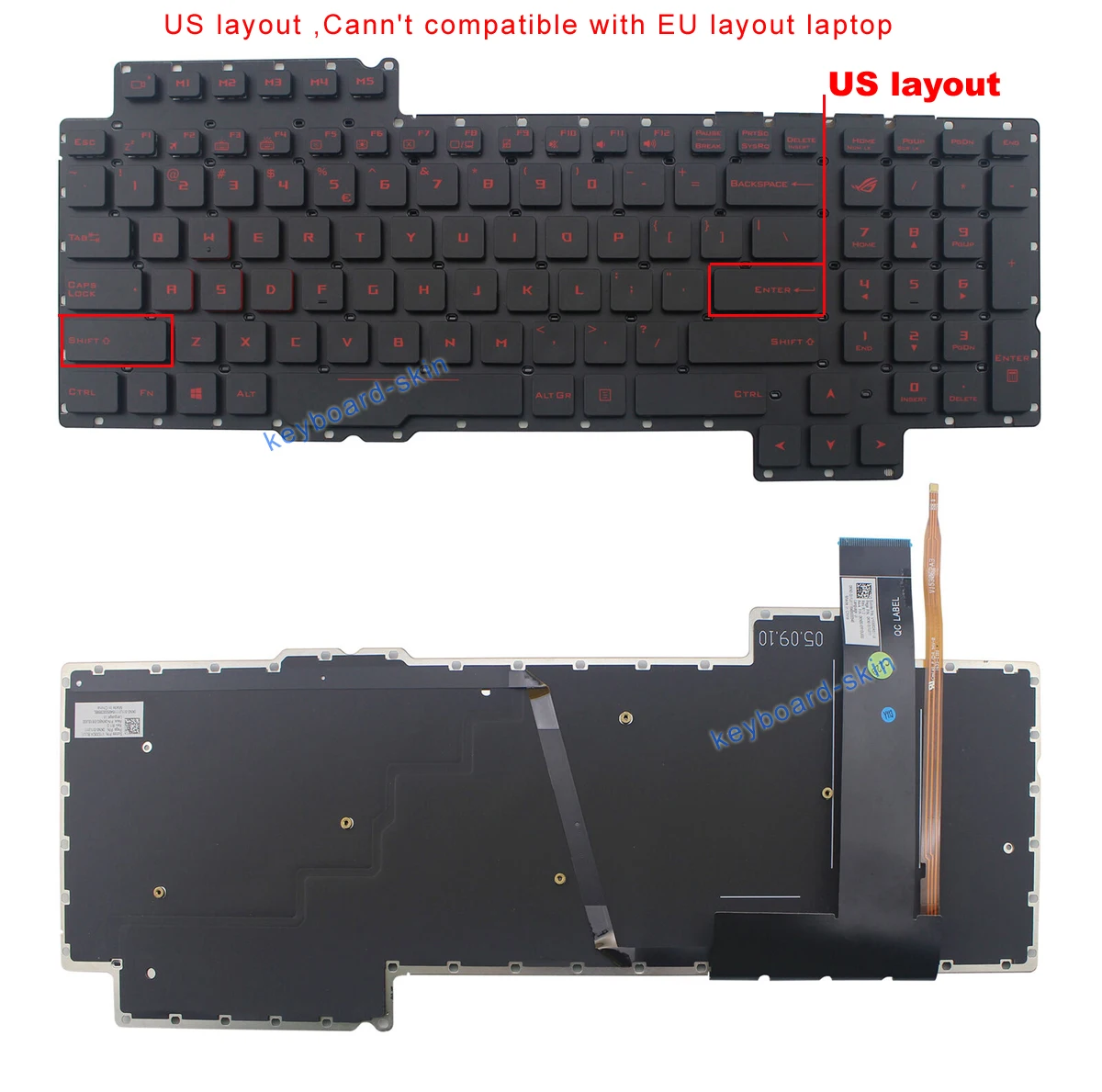 Новая подсветка US, клавиатура без рамки для ноутбука ASUS ROG G752 G752V G752VL G752VS G752VM G752VT G752VM-RB71 G752VY Новая подсветка US, клавиатура без рамки для ноутбука ASUS ROG G752 G752V G752VL G752VS G752VM G752VT G752VM-RB71 G752VY