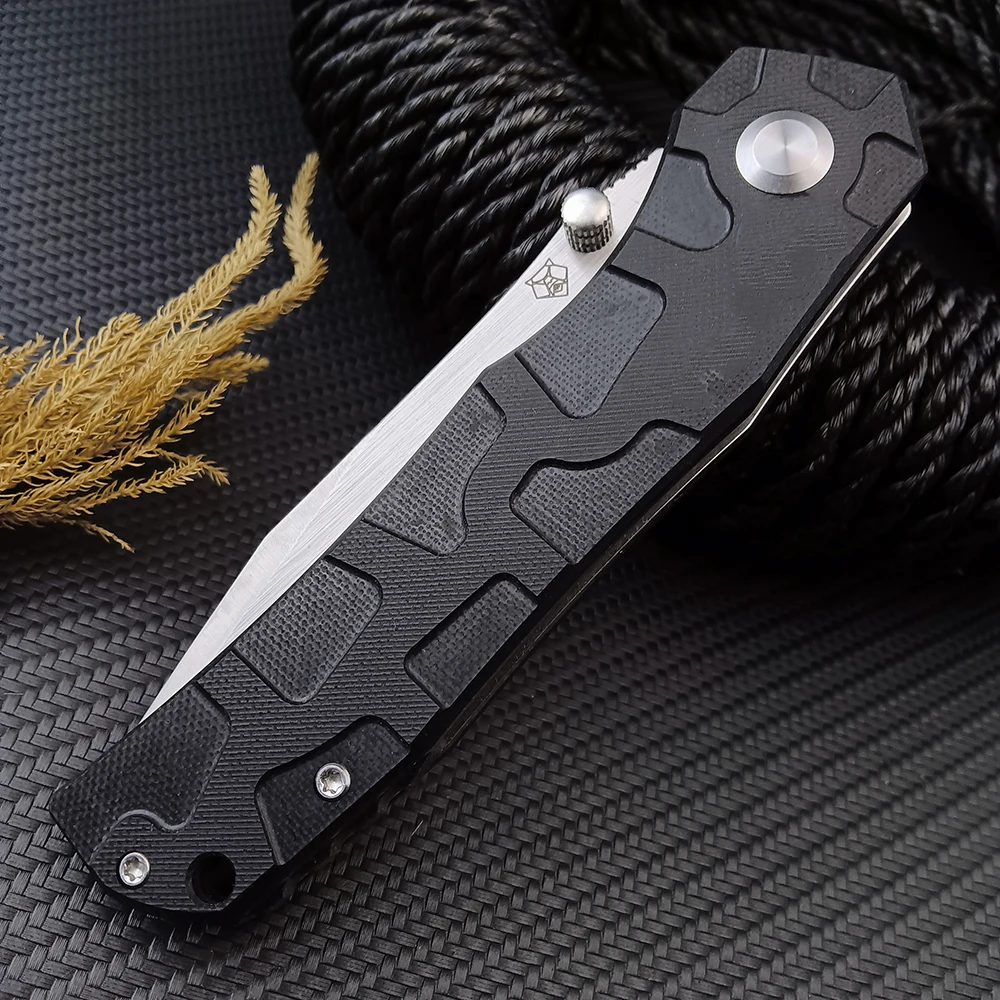 

Shirogorov military Knife D2 Blade G10 Handle Outdoor EDC Self Defense Rescue Knife Easy Open Survival Gear knife pocket knife