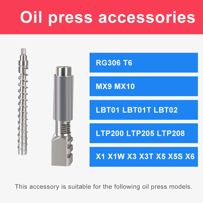 

Oil Press Accessories For Home Oil Press Food Grade Stainless Steel Component