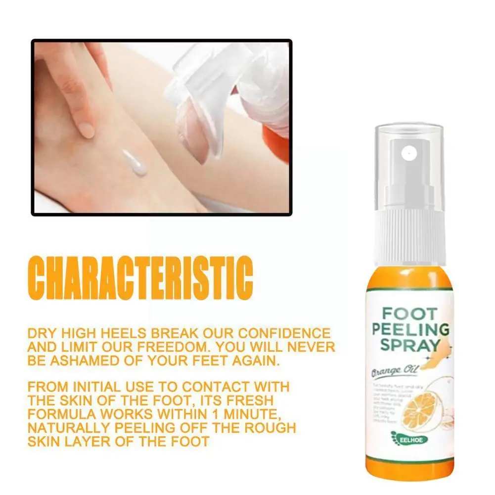 

100ml Foot Peeling Spray Natural Orange Essence Pedicure Japan Foot Dead Skin Exfoliator Tool Hands Whiten Care Cosmetics M V4a1