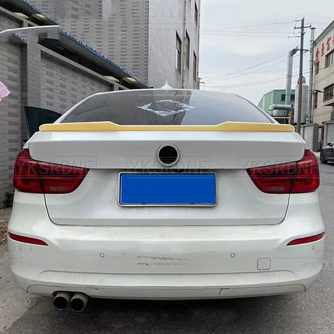 Для BMW F34 3GT 320i 328i 335i ABS глянцевый черный задний багажник губа из углеродного волокна спойлер для крыла Стайлинг автомобиля задний спойлер для багажника 2013 +
