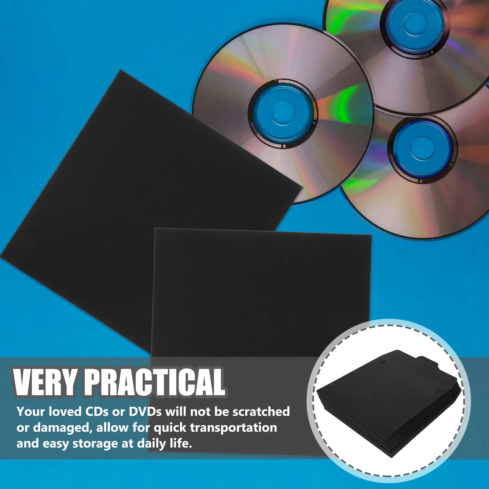 20 шт. бумажная коробка-конверт сумка для компакт-дисков DVD крафт-упаковка