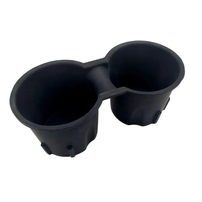 

TPE Water Cup Holder Accessories Water Proof Console Cup Holder Silicone Insert Double Hole Holder For Tesla Model 3 Model Y