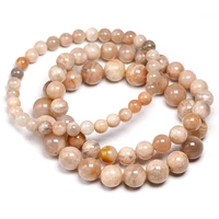 5a natural sunstone beads diy bead bracelets for women jewelry gift elastic cord men healing energy bangle for man gemstone gift