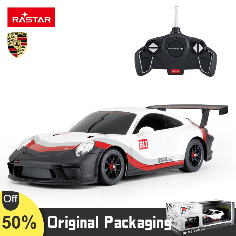 

Rastar 1:18 Porsche 911 GT3 Gup Kids RC Car Toys 2.4G Electric Radio Control Drift Racing Sports Car Toy Model Vehicle Boy Gifts