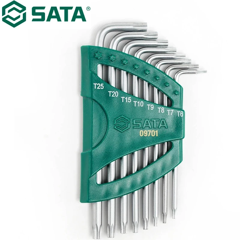 

SATA 09701 Набор ключей Torx с удлиненными средними отверстиями из 8 предметов. Высококачественные материалы и точность изготовления продлевают срок службы.