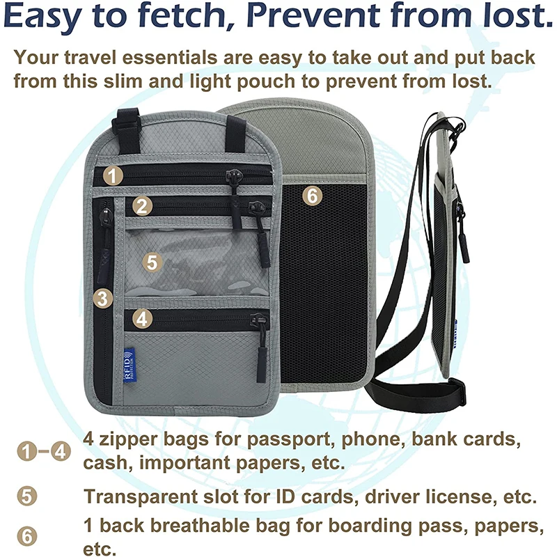 Водонепроницаемый дорожный кошелек для мужчин и женщин сумка хранения