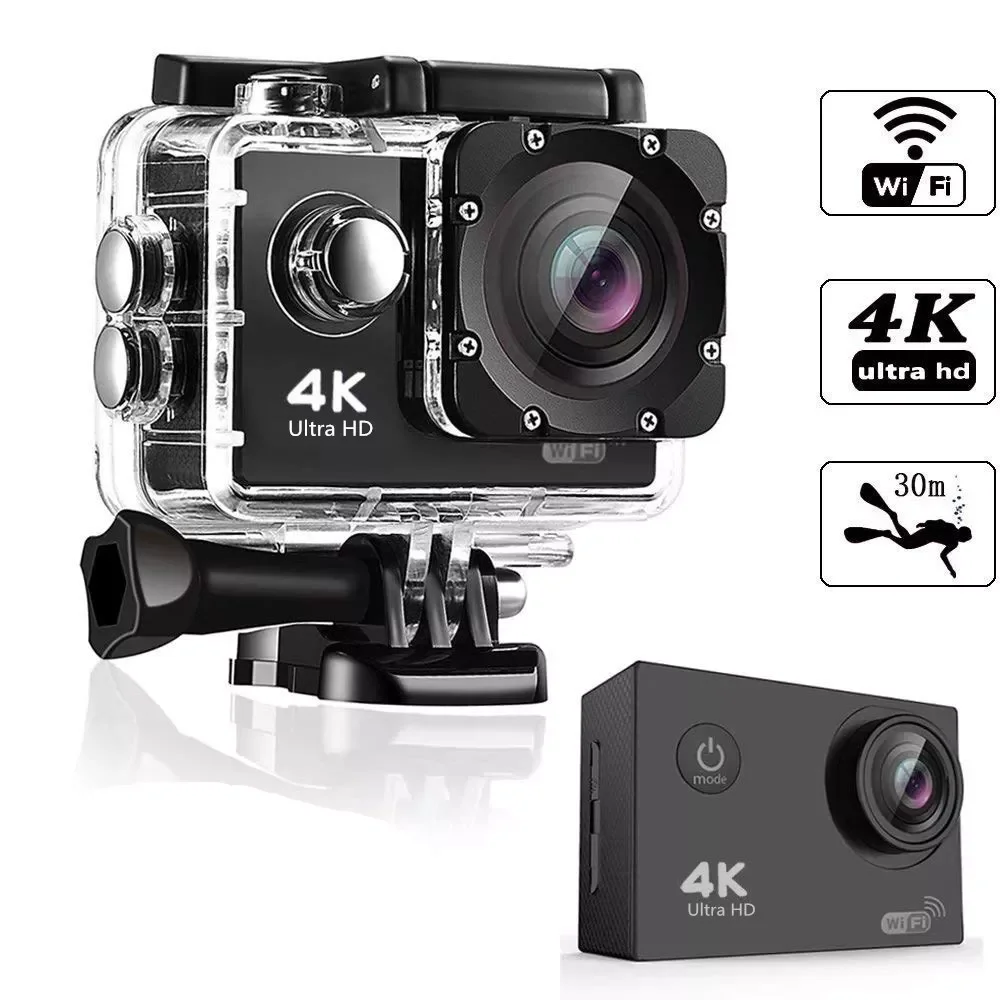 

Original H9 Action Camera Ultra HD 4K/30fps WiFi 2.0-inch 170D Underwater Waterproof Helmet Video Recording Cameras Sport Cam