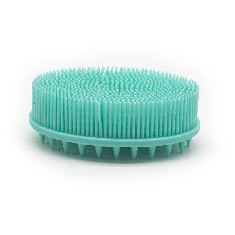 

Super Soft Exfoliating Silicone Bath Brushes Body Scrubber Safe Massage Hair Double Sided Brush For Kids Bathroom Accessories