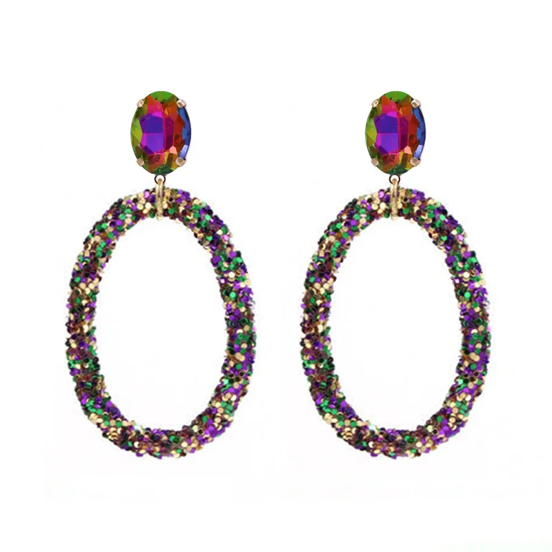

Women's Trend Rhinestones Earrings For Women Big Dangle Earrings Bohemian Fashion Jewelry Jewelry Ornaments Wholesale