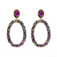womens trend rhinestones earrings for women big dangle earrings bohemian fashion jewelry jewelry ornaments wholesale