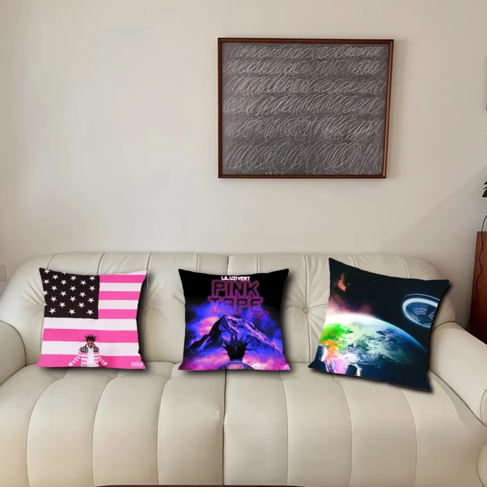 Рэпер Lil U-Uzi Vert Розовая лента Наволочка Гостиная Акцент Диван Поддержка спины